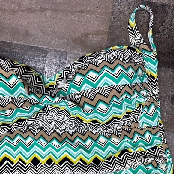 La Blanca Multicolored Tankini size 22W - Picture 4 of 15